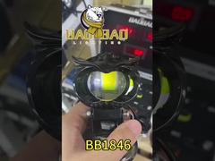 80V Eule Design Weiß Gelb Acryl Ring Motorrad LED Scheinwerfer