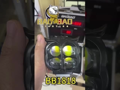 4 LED-Eule-Form Schwarz Aluminium Weiß Gelb Motorrad-LED-Spiegellicht