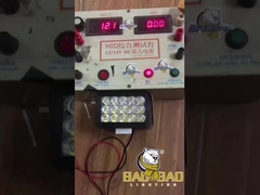 Rechteck 15 Strahl Plastik Rot Blau Weiß LED Scheinwerfer für Motorrad