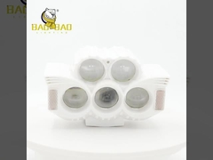 Weiß-Rot-Blau-Plastik-Projekt Licht Weiß-Gelb-Blitz-Motorrad-Nebellicht