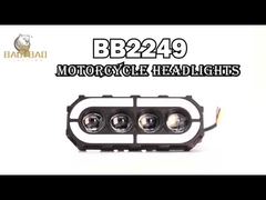 FRGB Weiß Gelb Blitz 4 Augen 4 Linsen Aluminium Mehrfarbiges Motorrad LED Nebellicht