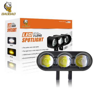 Motorrad Gelb-Weiß-Farbprojektor LED-Licht-Upgrade-Spotlight-Zubehör