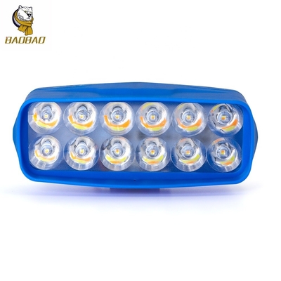 12W Weiß Gelb Blitz Kunststoff LED Blau Gehäuse LED Licht für Motorräder