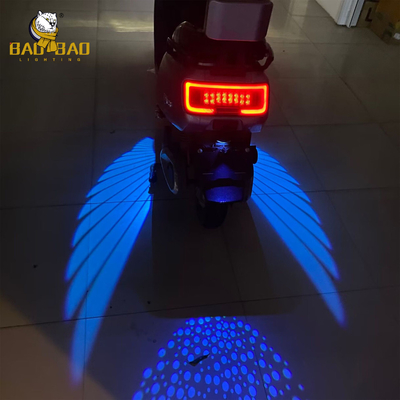 Blau Rot Weiß 12V Aluminiumwinkel Flügel Motorrad LED Außenlicht