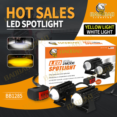 Schwarzer Fall Blinklicht Motorrad Universal LED Hochhelligkeit Scheinwerfer