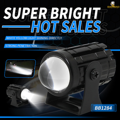 Weiß Gelb 12V Universal MINI LED Scheinwerfer Motorrad Scheinwerfer