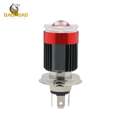 H4 BA20D Schwarze Gehäuse 80V Universal Motorrad LED Scheinwerfer Glühbirne