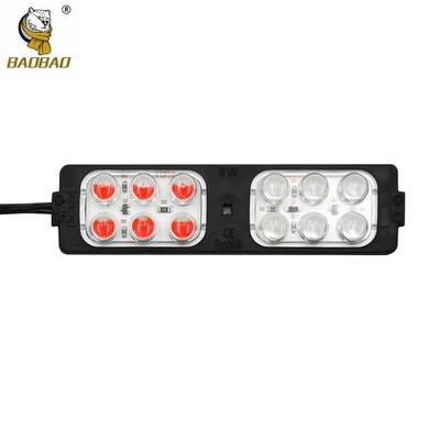 12V Plastik Rotblau Blinkende Lichtstafel 12 Perlen Modullampe