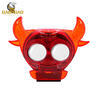 80V Bull Shape RGB Flash 2 Beads Hilfsprojektor Nebellicht für Fahrrad