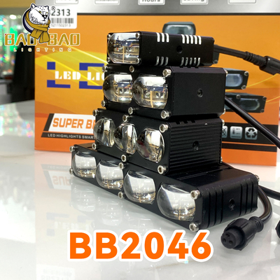 25W Weiß Gelb Doppelfarbige Mahlzeit Motorrad LED-Licht Universallicht