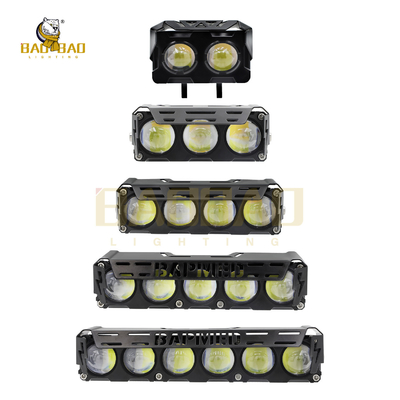 Full Aluminium Weiß Gelb Doppelfarbflash 2 Augen 3 Augen LED Scheinwerfer für Motorrad
