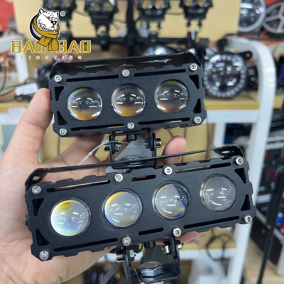 40 Watt 50 Watt Vollmetall Rot Teufel Augen Weiß Gelb Doppelfarbe Motorrad LED Nebellicht