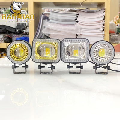 Aluminiumweißgelb blinkendes 12V 24V Motorradlicht RGB Ring LED Nebellicht